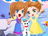 Elsa and Anna Save Olaf 2
